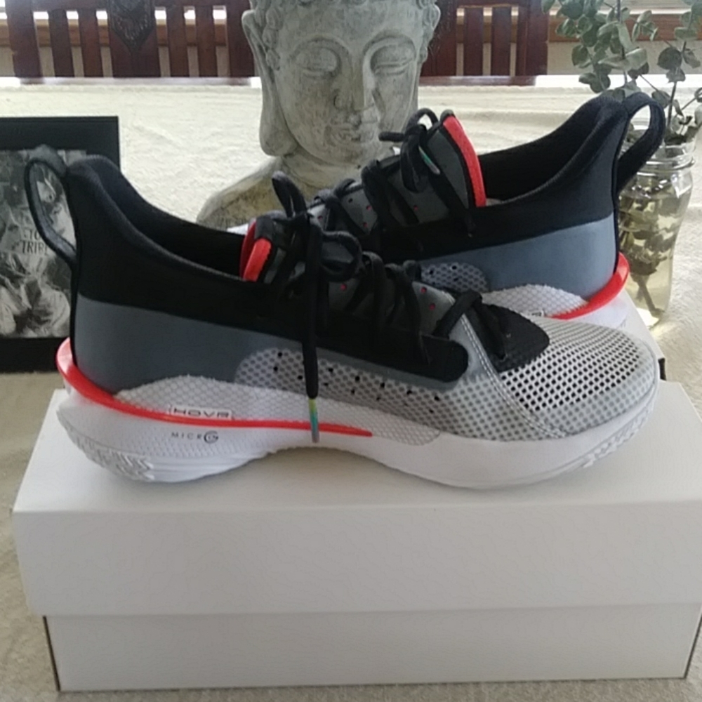 UA GS Curry 7 shoes.